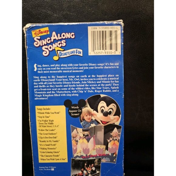 Lot Of 2 Disney's Sing Along Songs VHS- Small Word & Disney Very Merry Christmas - Picture 12 of 15